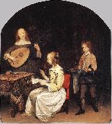 Gerard ter Borch the Younger The Concert oil